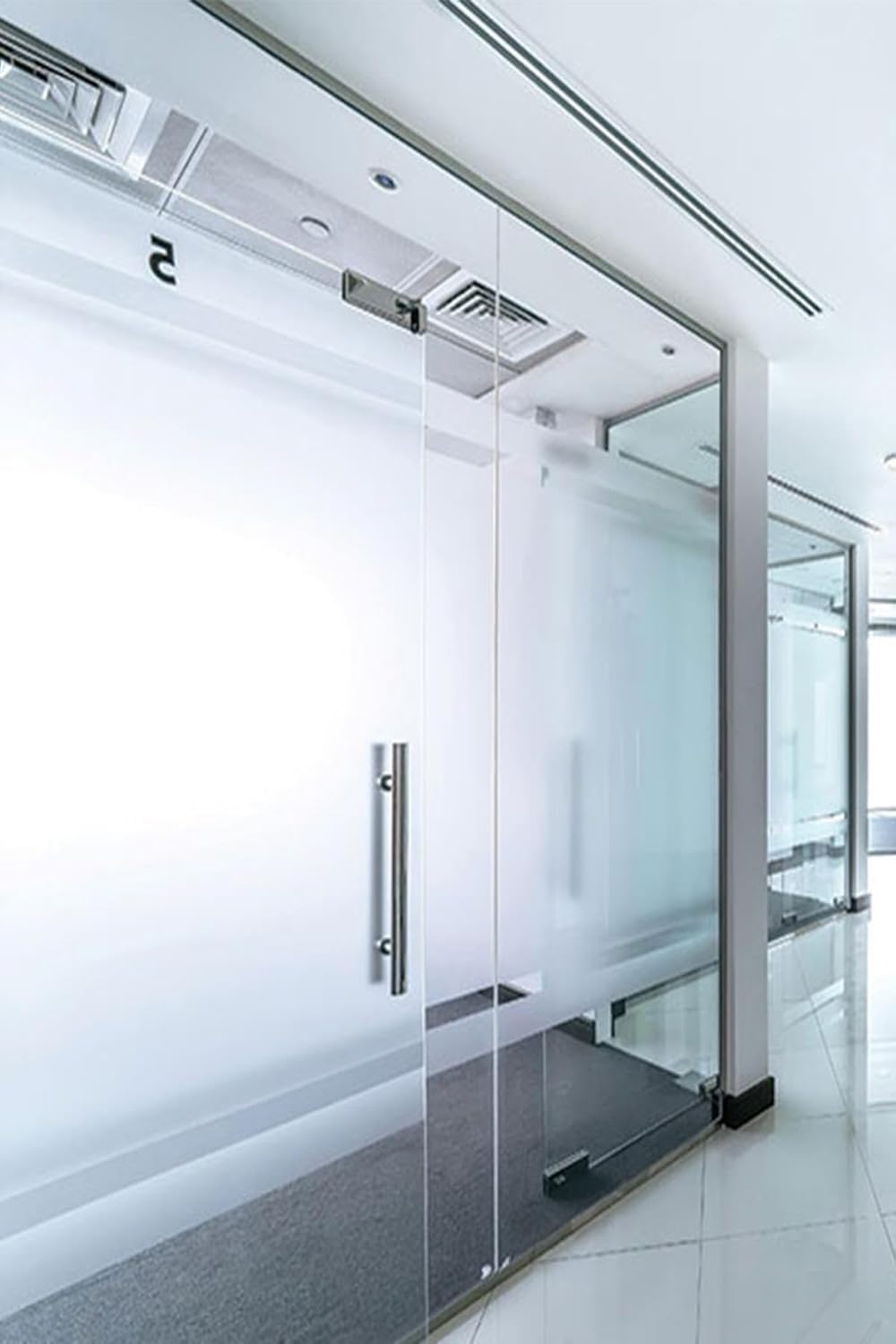 Cam Kumlama Folyosu Kendilğinden Yapışkanlı Folyo 75 CM X 1 MT