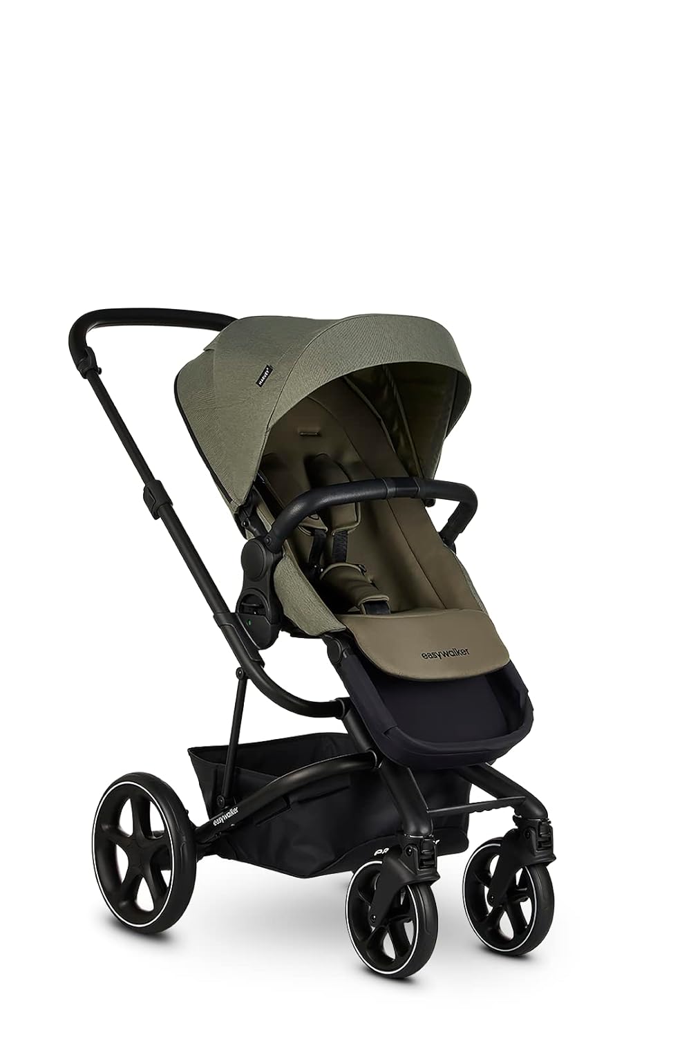 Easywalker Harvey3 Çift Yönlü Bebek Arabası Puset Sage Green, hafif, kolay ve kompakt katlanma, 22 kg taşıma kapasitesi, UPF 50+ korumalı XL tente, lüks kumaşlar ve malzemeler