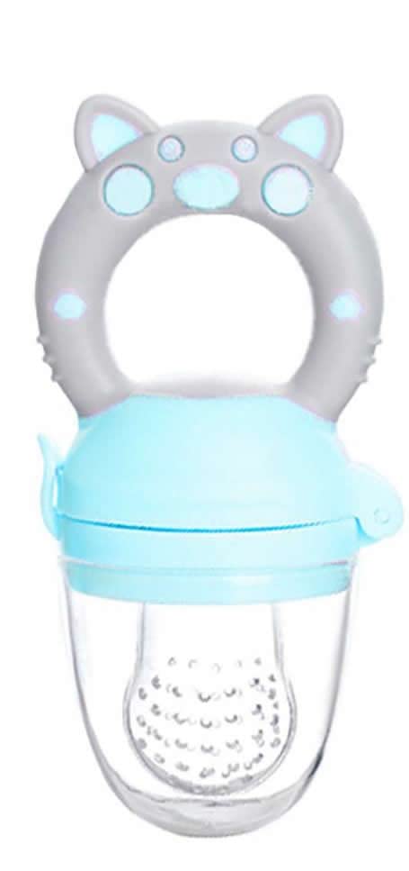 Agubugu Baby – Figürlü ve Kapaklı Meyve Emziği - Mavi