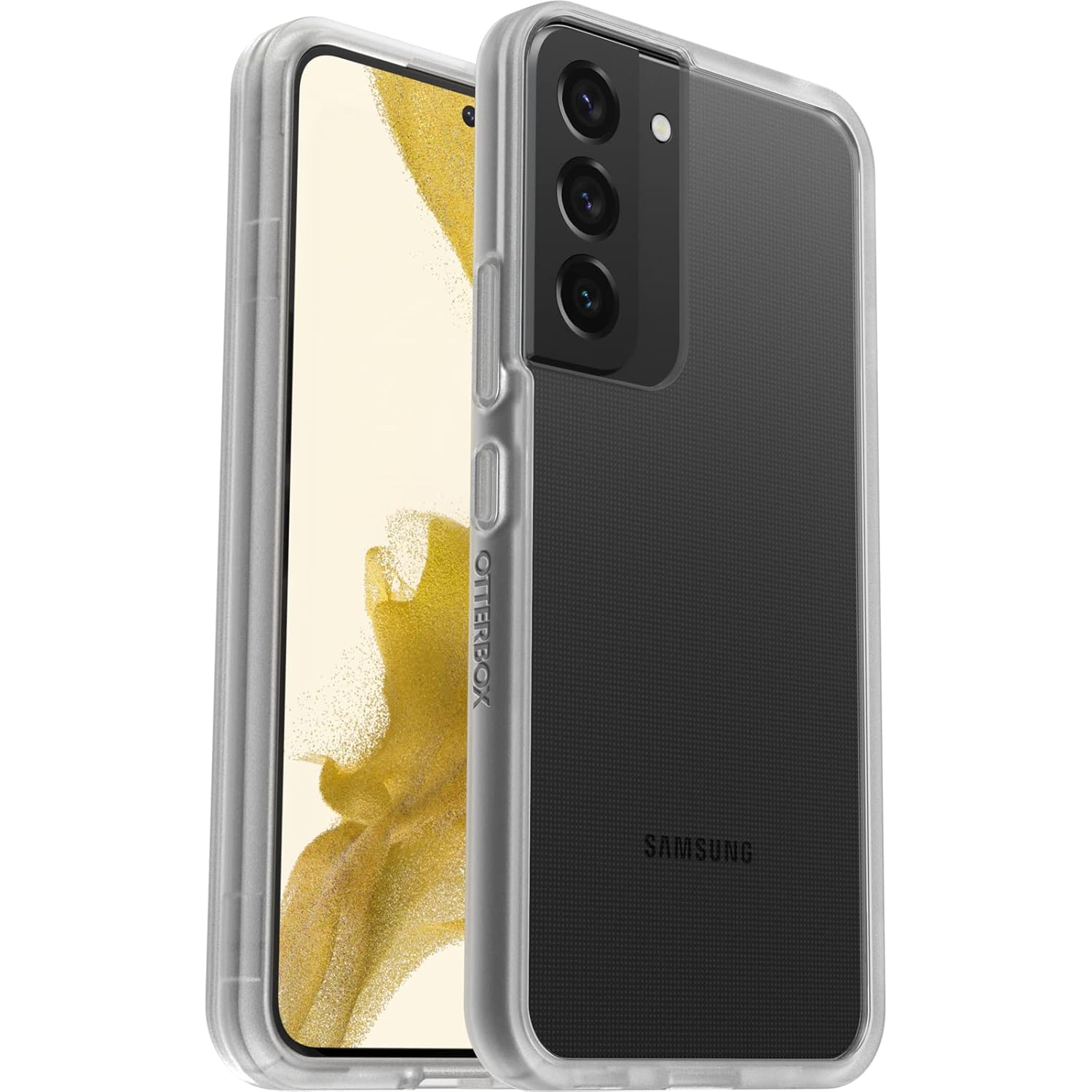 OtterBox Galaxy S22 Şık Kılıf, Darbeye Dayanıklı, Düşmeye Dayanıklı, Ultra İnce, Koruyucu Kılıf, Askeri Standartlara Göre Test Edilmiştir, Şeffaf, Perakende Paketi Yok