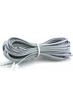 PrimeX Plus PX-KKT10 2CX0.10mmx7 10 Metre ADSL RJ11 Telefon Kablosu, ADSL VDSL Modem Kablosu