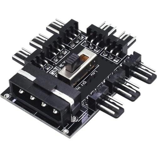 PrimeX Plus PrimeX PX-4336 3 Pin Girişli 8 Port Fan Çoklayıcı Kart