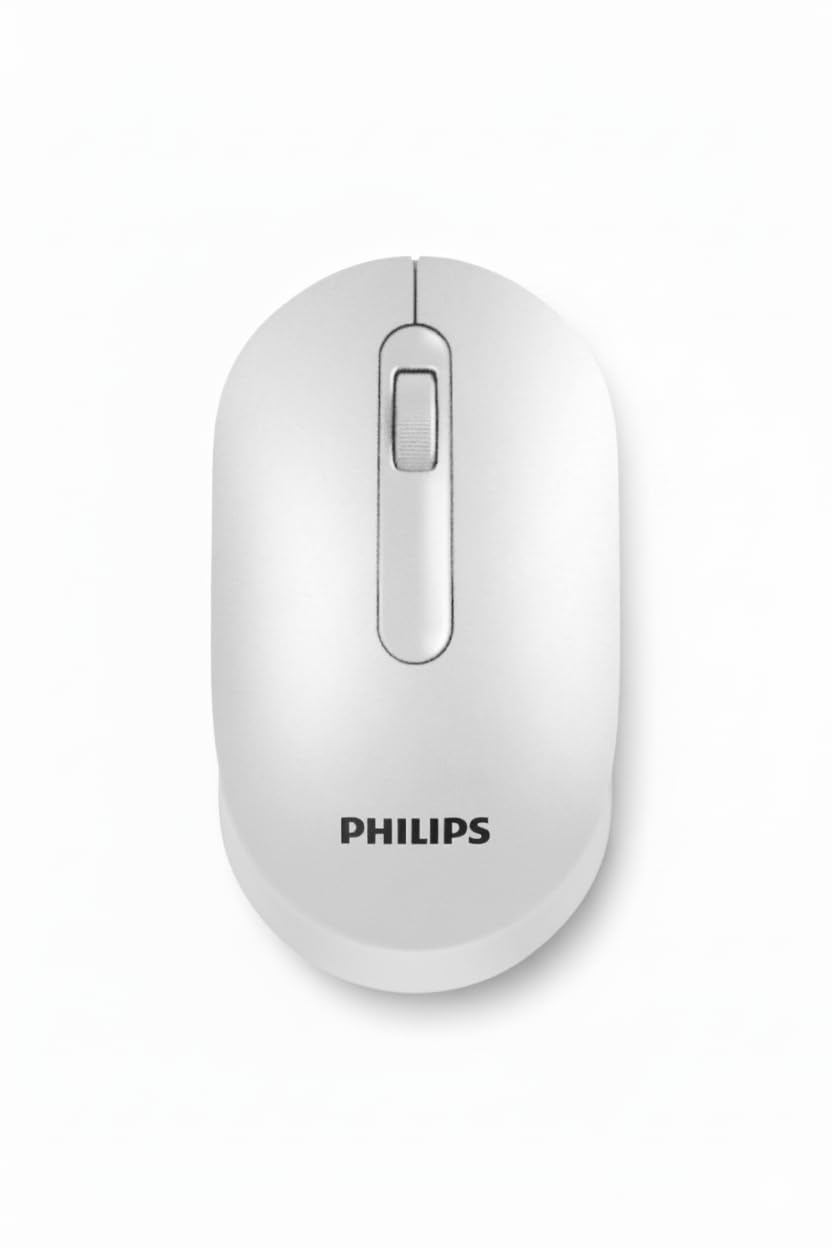 PHILIPS M402 Beyaz Kablosuz Mouse,Otomatik Kapanma Özelliği,Wireless,Spk7402