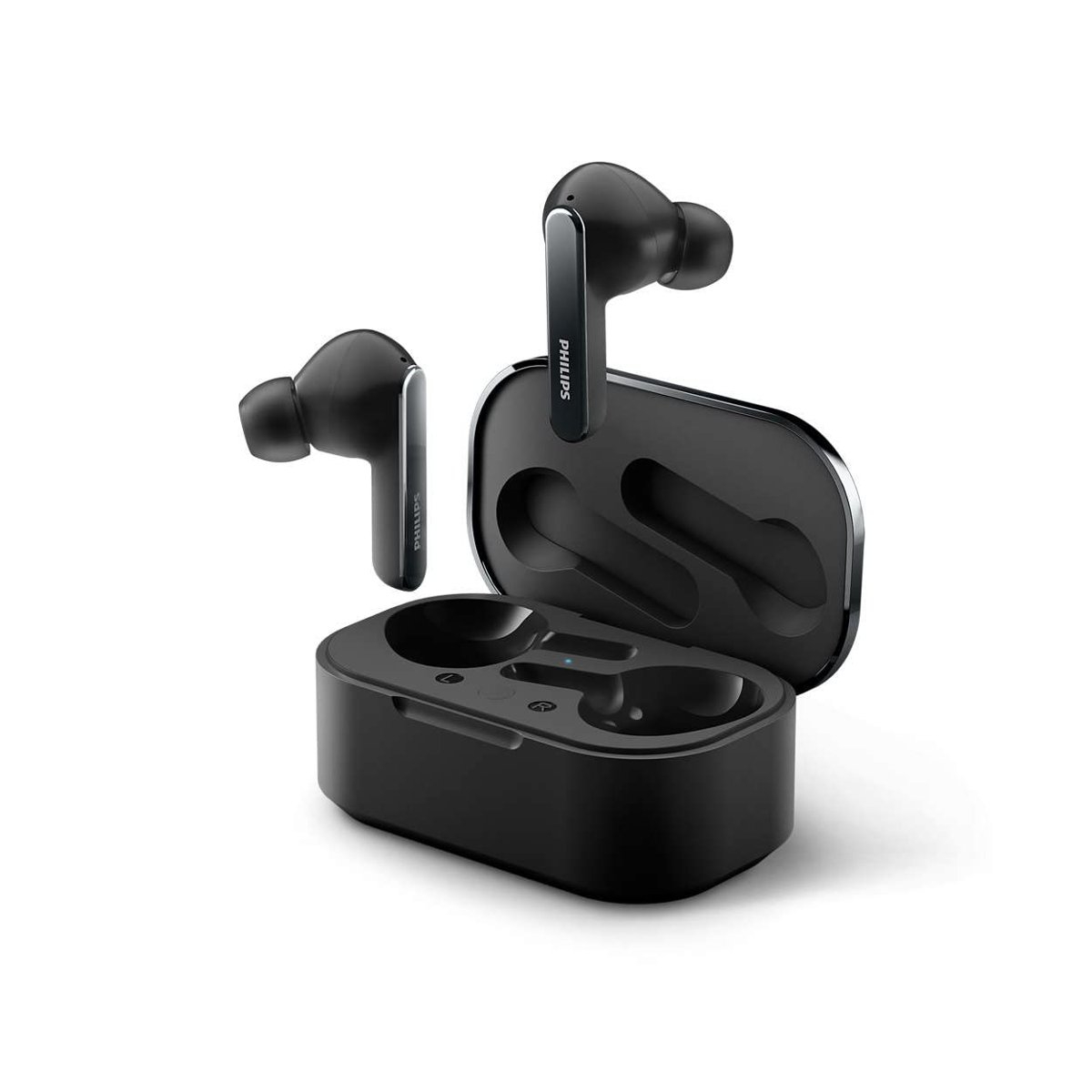 Philips TAT5506BK Gerçek Kablosuz Kulaklık ANC Pro IPX5 8+24sa BT 5.2 Qi Uyumlu Kılıf Mono Mod Siyah