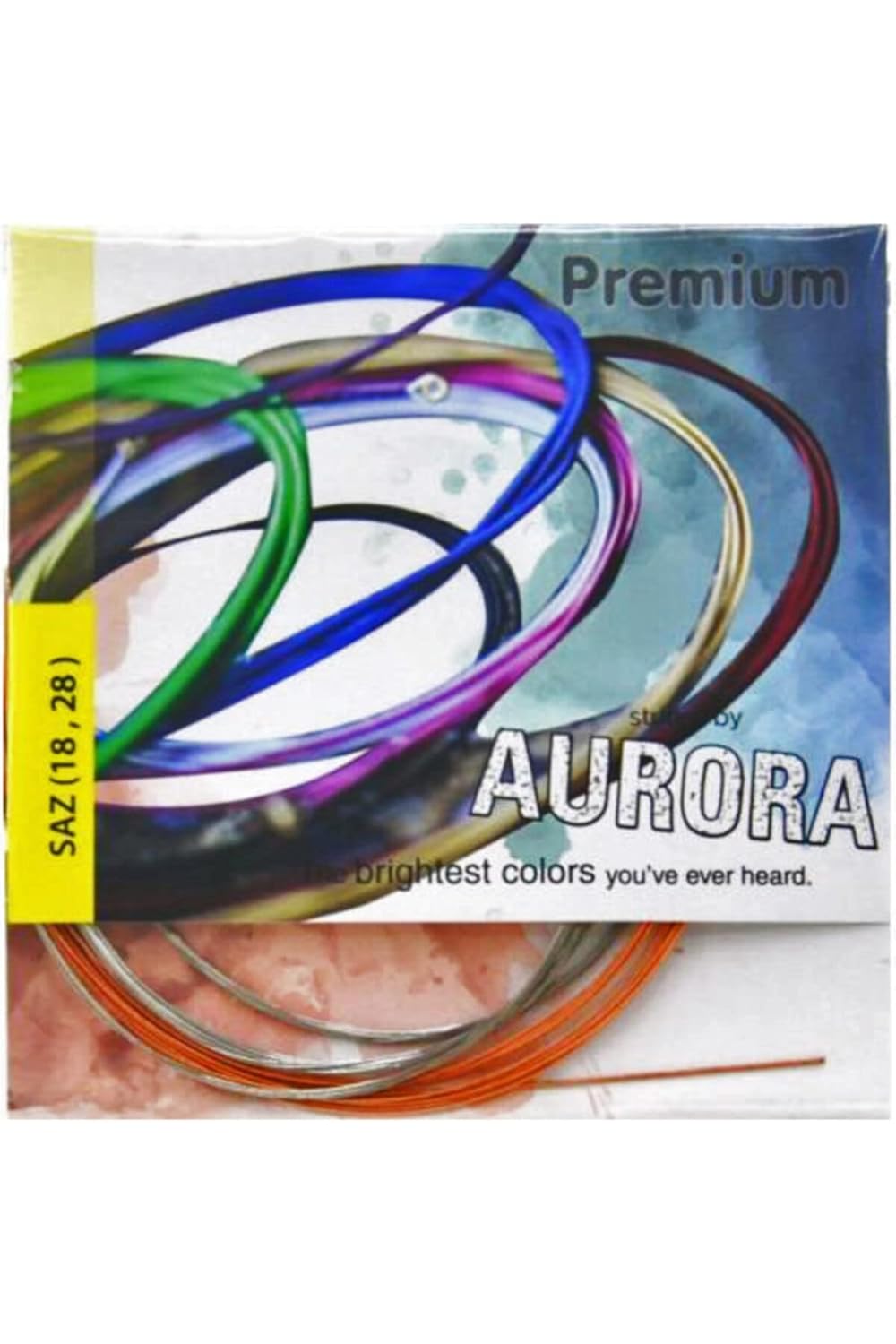 Aurora Premium Kısa Sap Bağlama Teli Profesyonel Bakır Bamlı 0,18