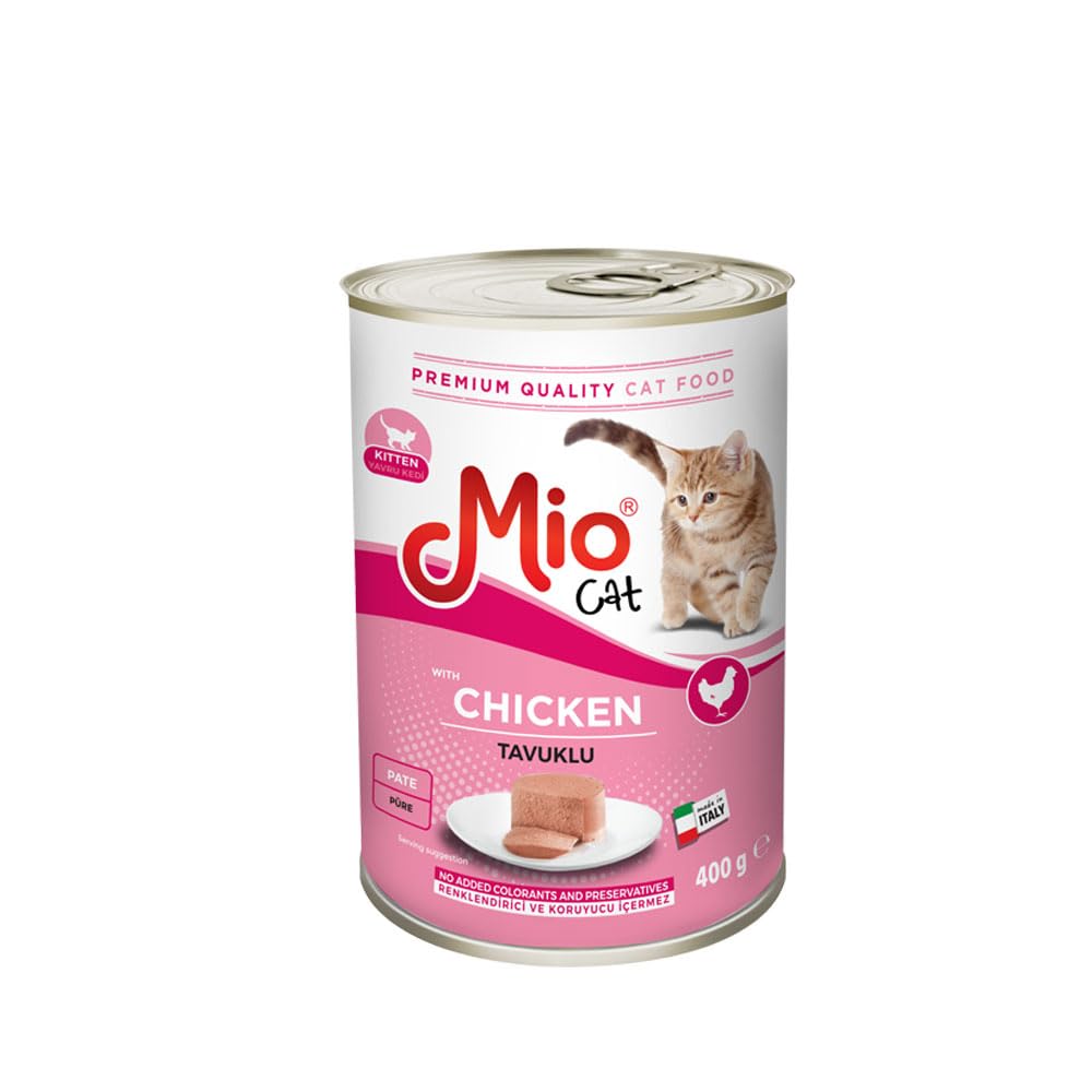 Mio 400 Gr Kitten Yaş Mama, Tavuklu x 24 adet