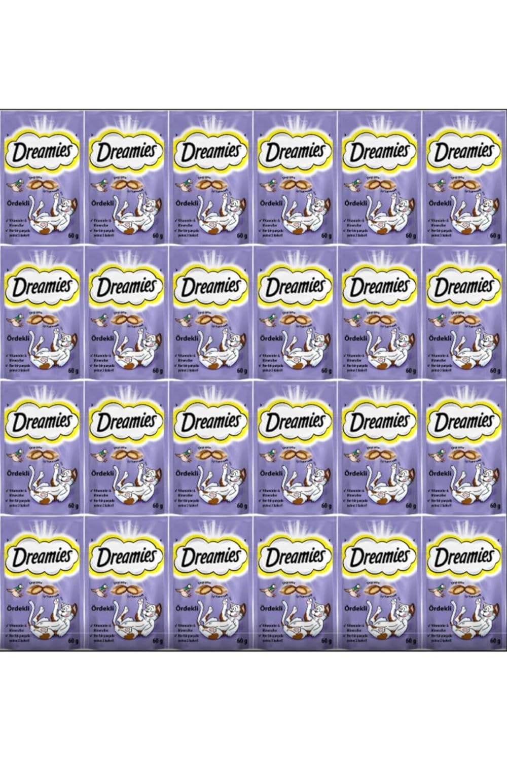 Dreamies Kedi Ödül Maması Ördekli 60 gr X 24 Adet