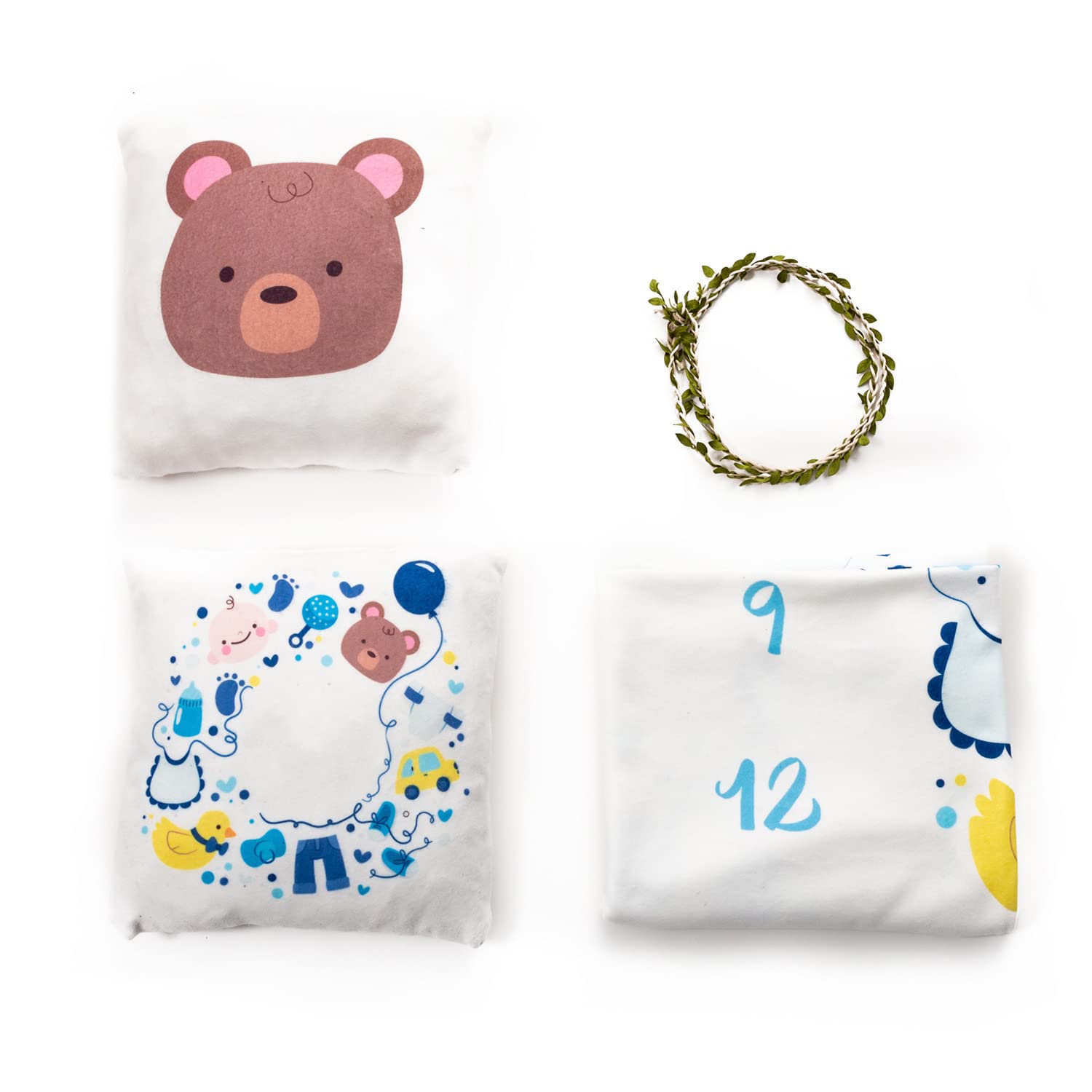 Hediyesepeti Yeni Doğan Bebek Hediyesi Fotoğraf Battaniyesi Seti Aylık Çekim