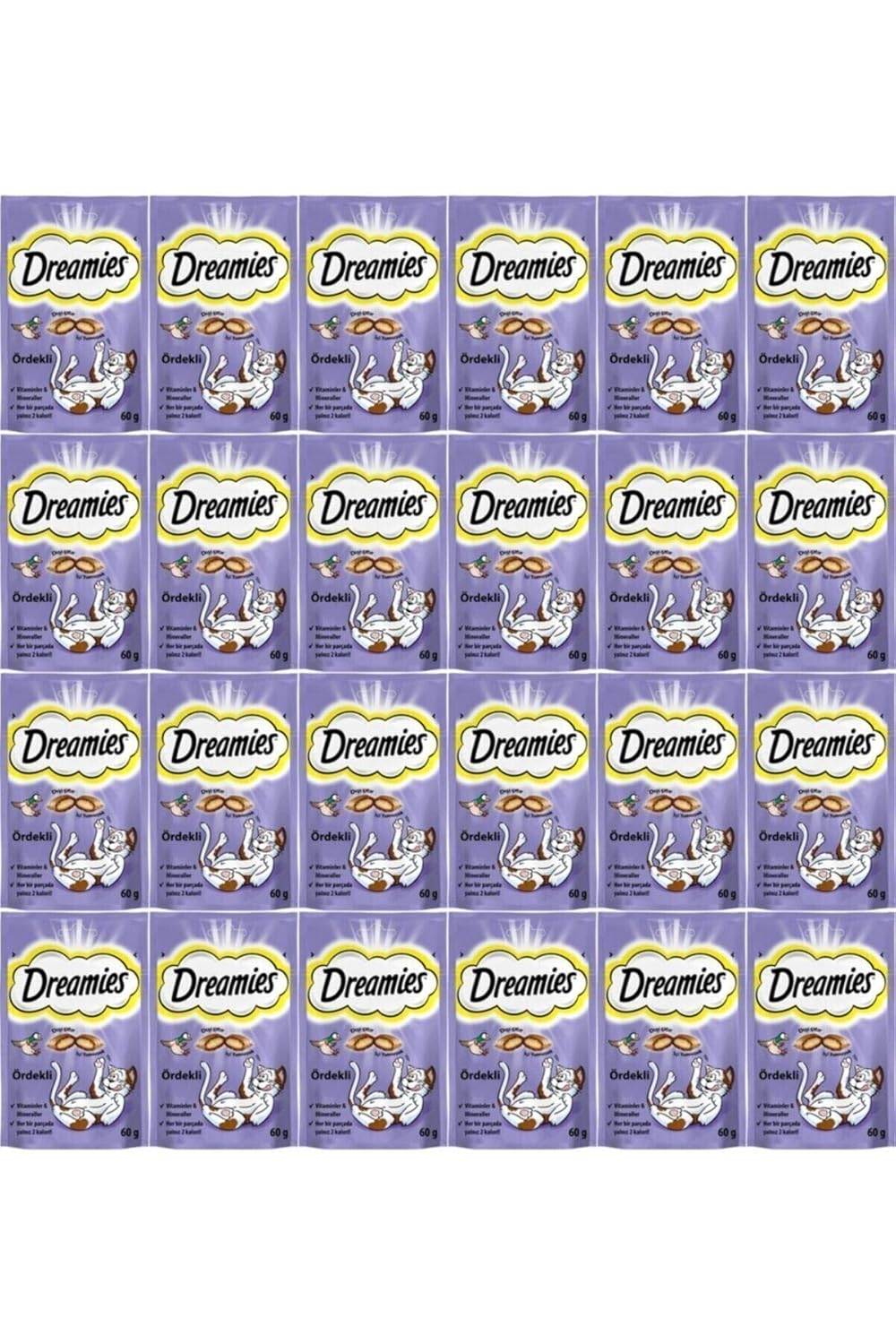 Dreamies Kedi Ödül Maması Ördekli 60 Gr X 24 Adet