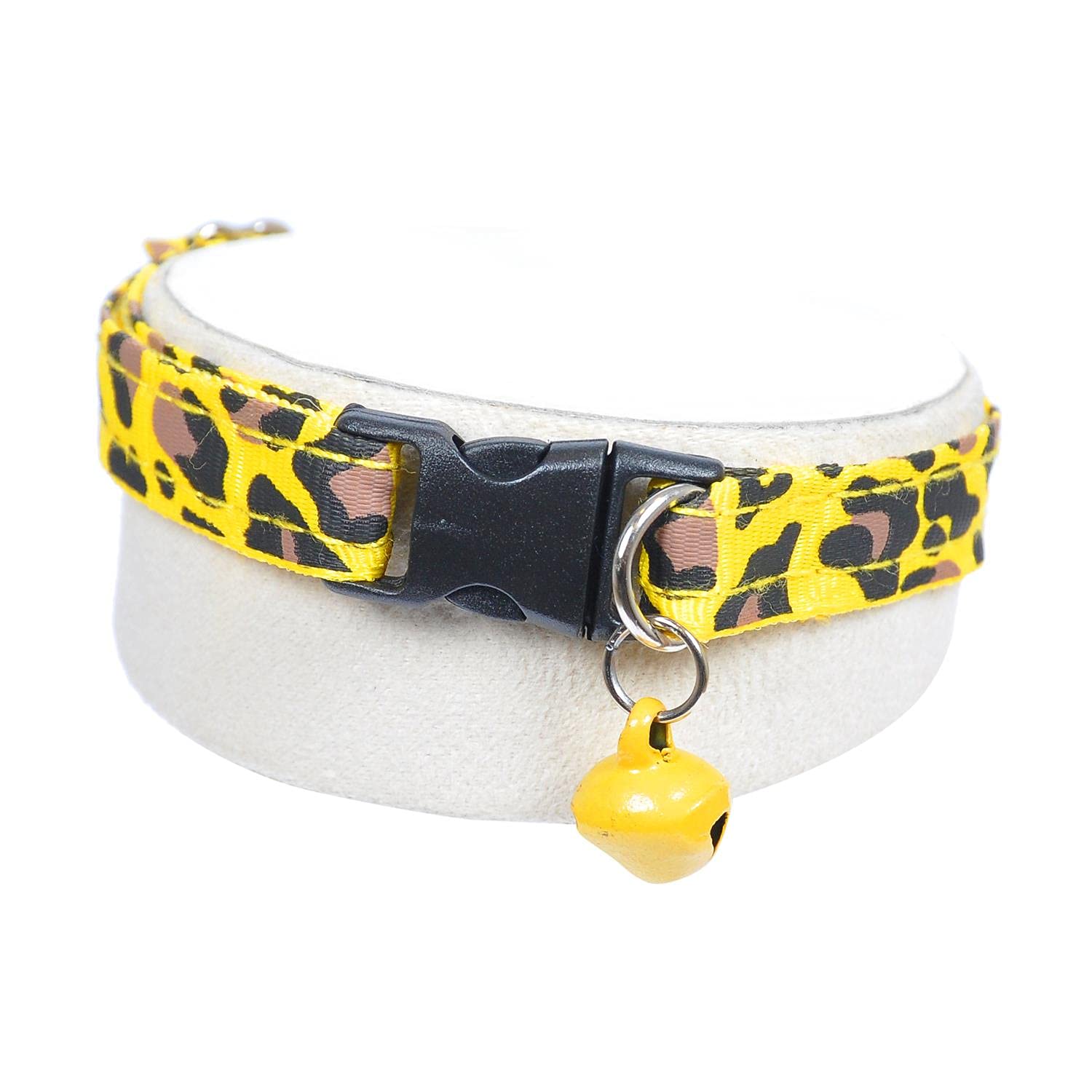 X-Perk Zilli Kedi Köpek Taması Leopar Desenli Sarı Renk