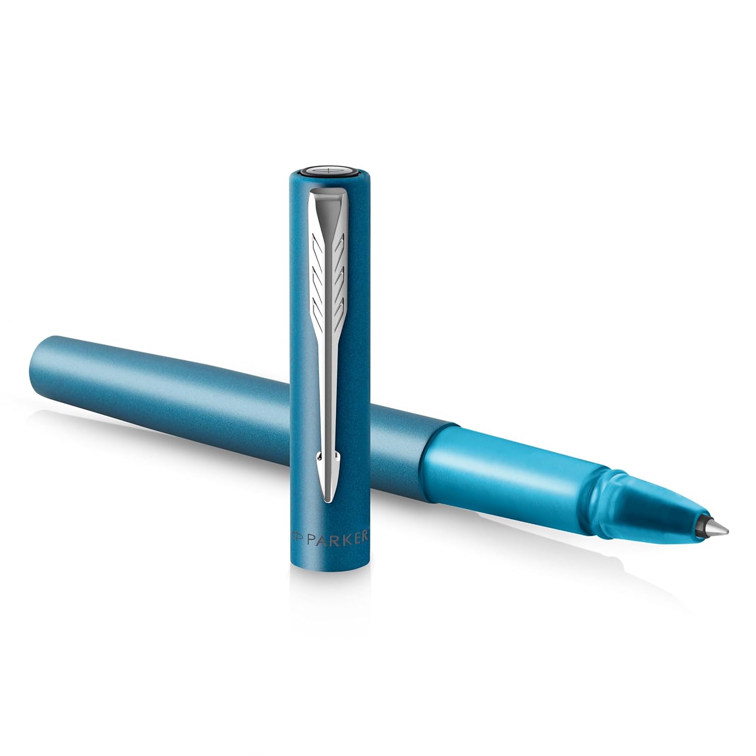 Parker Vector XL tükenmez kalem | Metalik cam göbeği lake pirinç üzerine | Siyah mürekkep doldurmalı ince nokta | Hediye kutusu