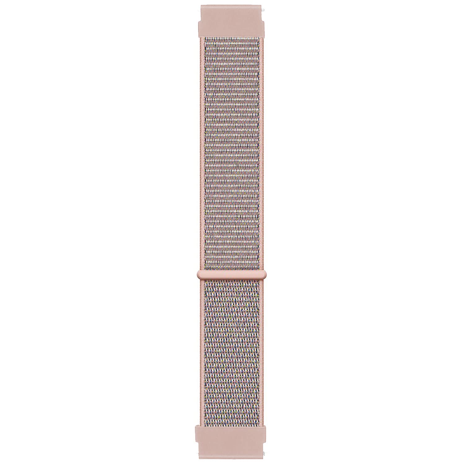 Microsonic Huawei Watch GT3 42mm için Hasırlı Kordon Woven Sport Loop Rose Gold [Watch GT3 42mm ile Uyumlu Kordon - Rose Gold]