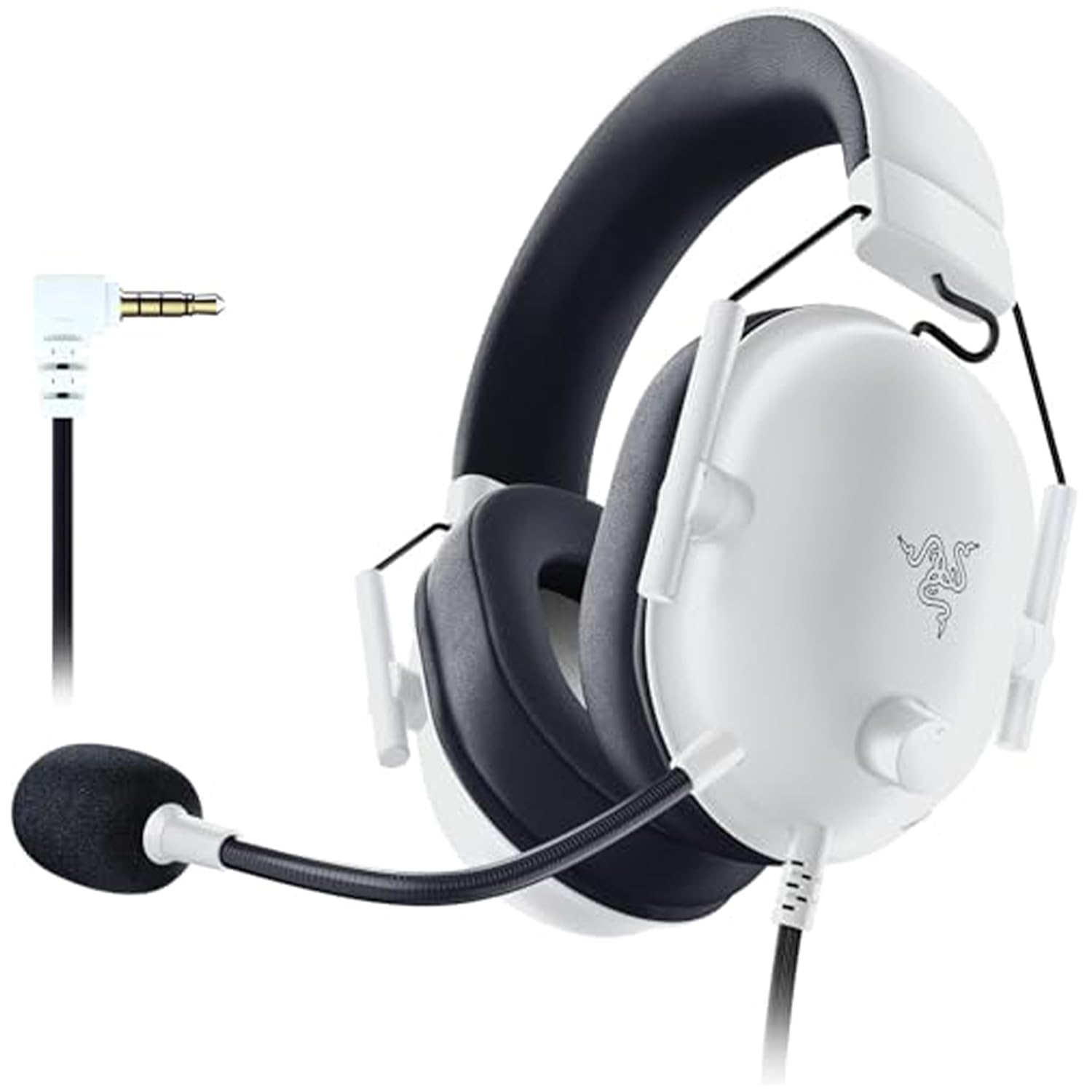Razer Blackshark V2 X - Beyaz Premium Espor Oyun Kulaklığı (50mm Sürücülü Kablolu Kulaklık, PC, Mac, PS4, Xbox One ve Switch için Gürültü Engelleme) Beyaz