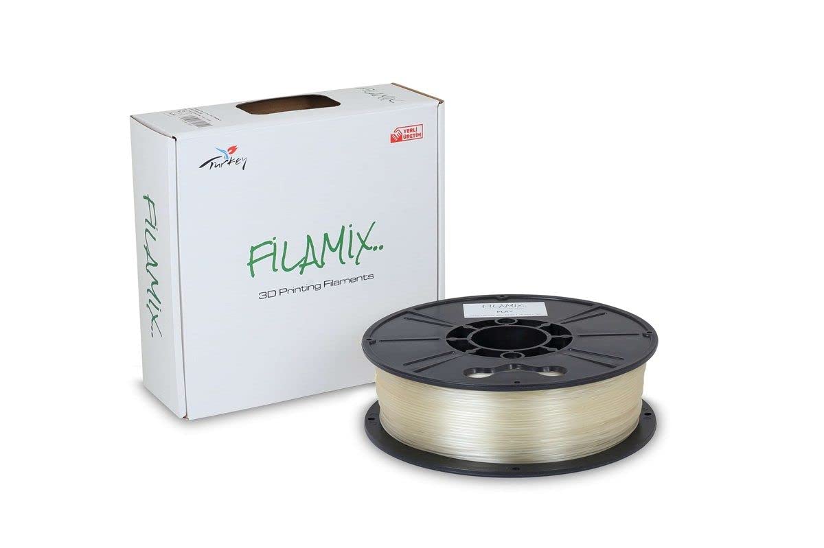 Filamix Pla + 1.75 mm Filament 1 kg Plus - Şeffaf