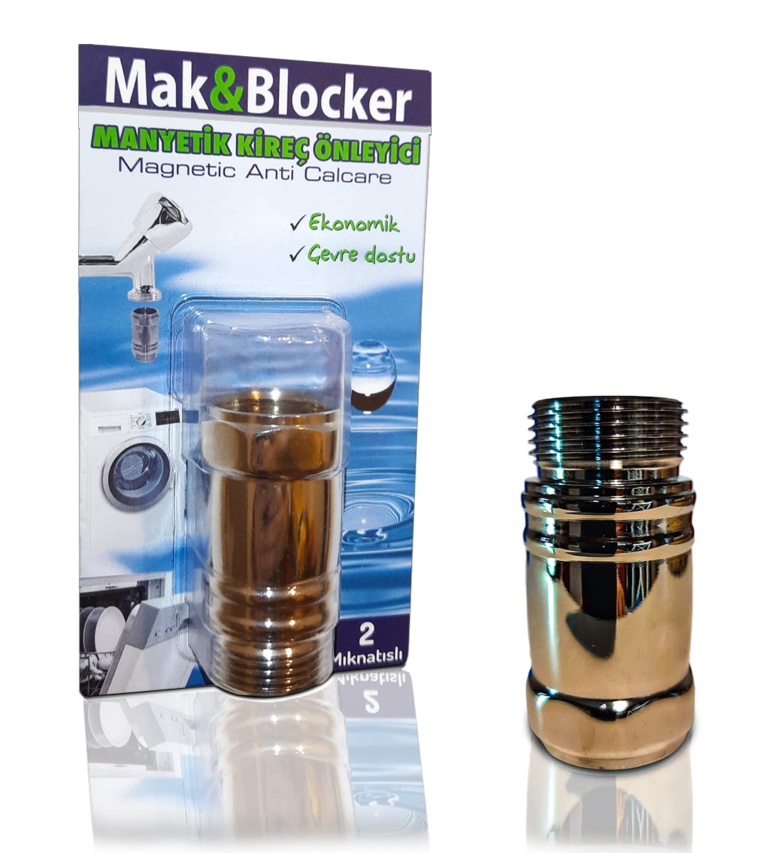 Mac&Blocker Çift Mıknatıslı Manyetik Kireç Kırıcı