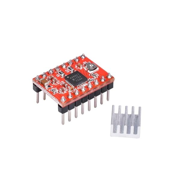 SANEC Soğutuculu A4988 Step Motor Sürücü 5 Modlu Korumalı Orijinal