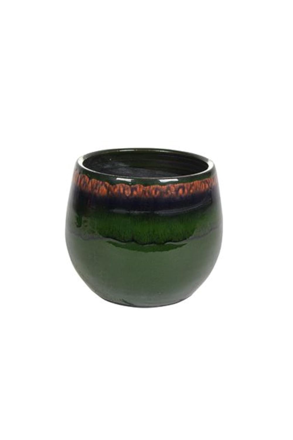 Via Gardenia Charlotte Yeşil Seramik Saksı 15 * 13Cm