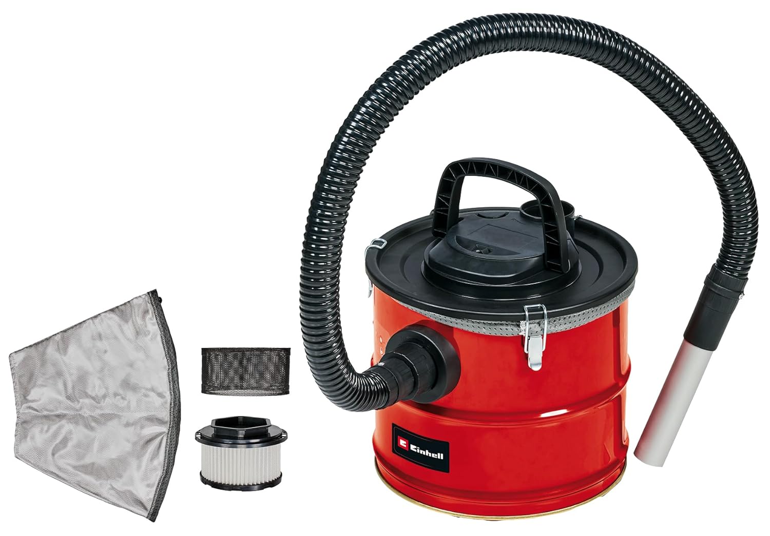Einhell Elektrikli Kül Süpürgesi TC-AV 1718 D (1200 Watt, emiş gücü 170 mbar, 18L teneke hazne, hızlı bağlantılar, ince toz ön filtresi, filtre kartuşu) - 2351661