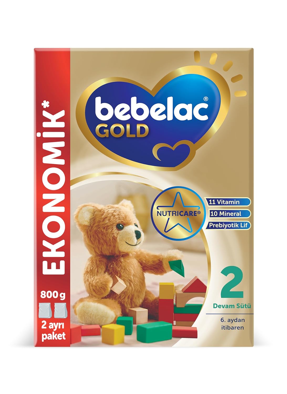 Bebelac Gold 2 Devam Sütü 800 g 6-12 Ay