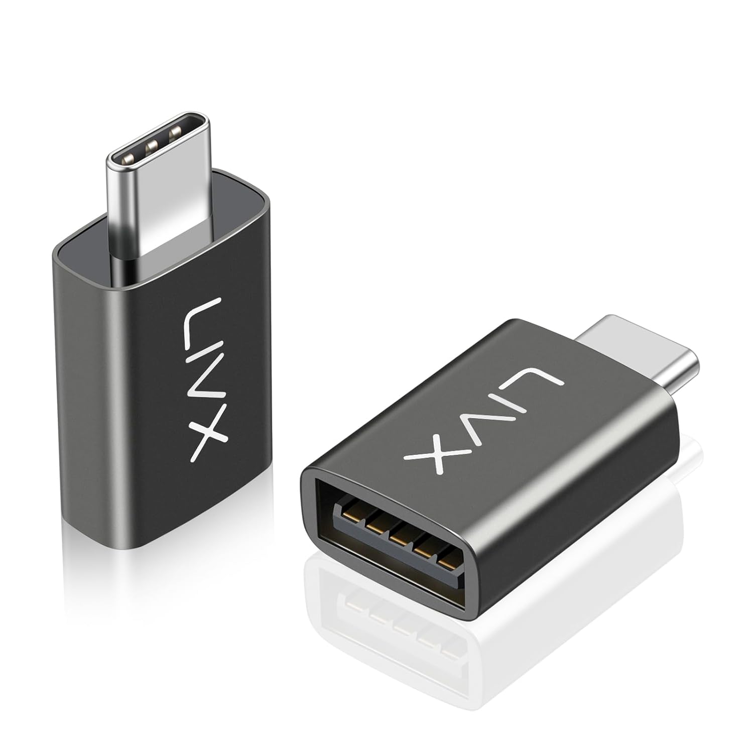 Livx USB 3.1 To Type-C 10Gbps Veri Aktarımı 3A Hızlı Şarj ve Data Aktarımı Çevirici Dönüştürücü OTG Adaptör Space Gray OTGKS