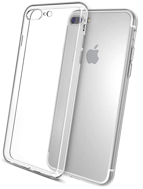 Happy Trend iPhone 7 PLUS ve 8 PLUS Uyumlu Şeffaf Silikon Kılıf, Kamera Korumalı ve Koruyuculu