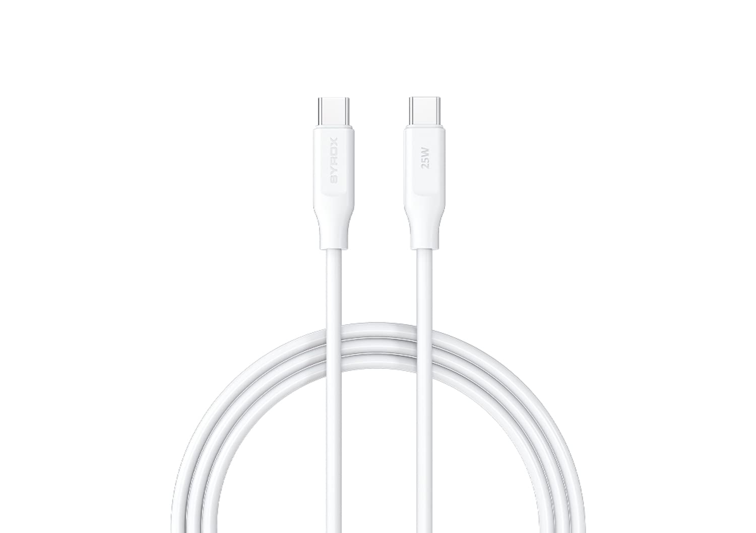 Syrox PD25TK Type-C To Type-C Pd 25W Hızlı Data/Şarj Kablosu 1 Metre Beyaz