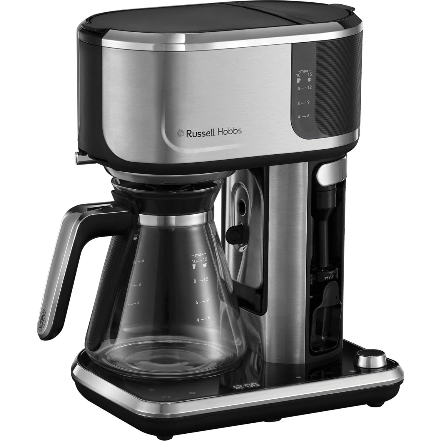 Russell Hobbs Attentiv Filtre Kahve Makinesi [Demleme Gücü Ayarı, Soğuk Demleme Fonksiyonu, Süt Köpürtücü] - Dijital Dokunmatik Kontrol Yüzeyi (Programlanabilir Zamanlayıcı) 26230-56