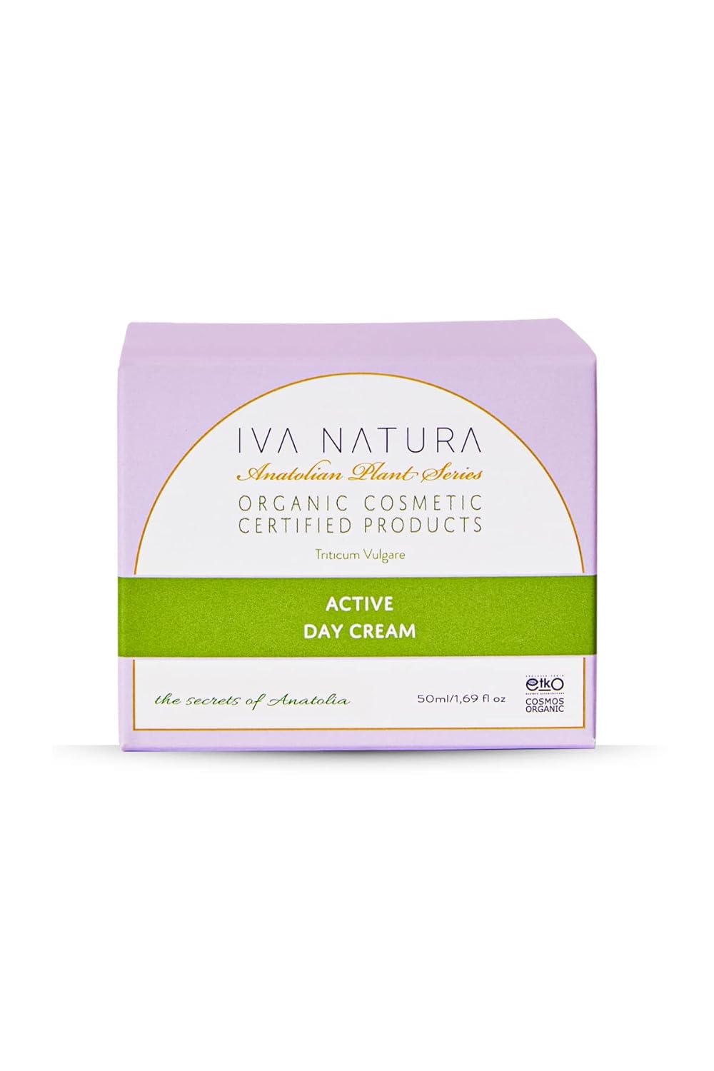 IVA NATURA Organik Nemlendirici Gündüz Kremi Buğday Ruşeymi ve Mürver Özlü, Doğal ve Parabensiz, 50 ML