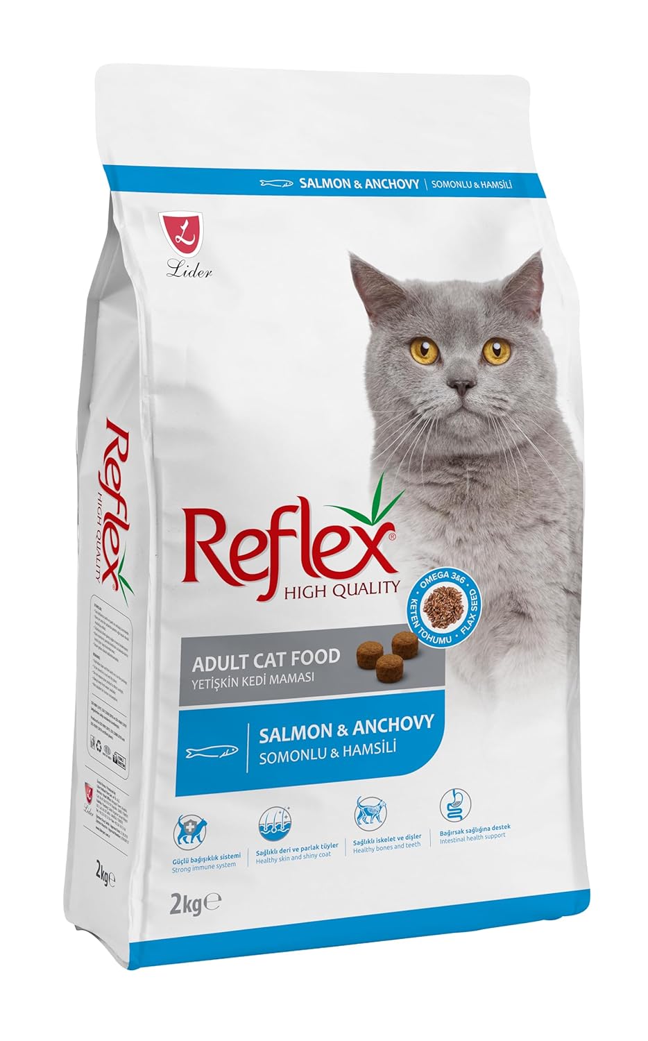Reflex Somonlu ve Hamsili Yetişkin Kedi Maması 2 Kg