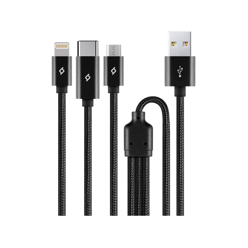 ttec AlumiCable Trio Şarj Kablosu 1mt. Type-C, Lightning, Micro USB