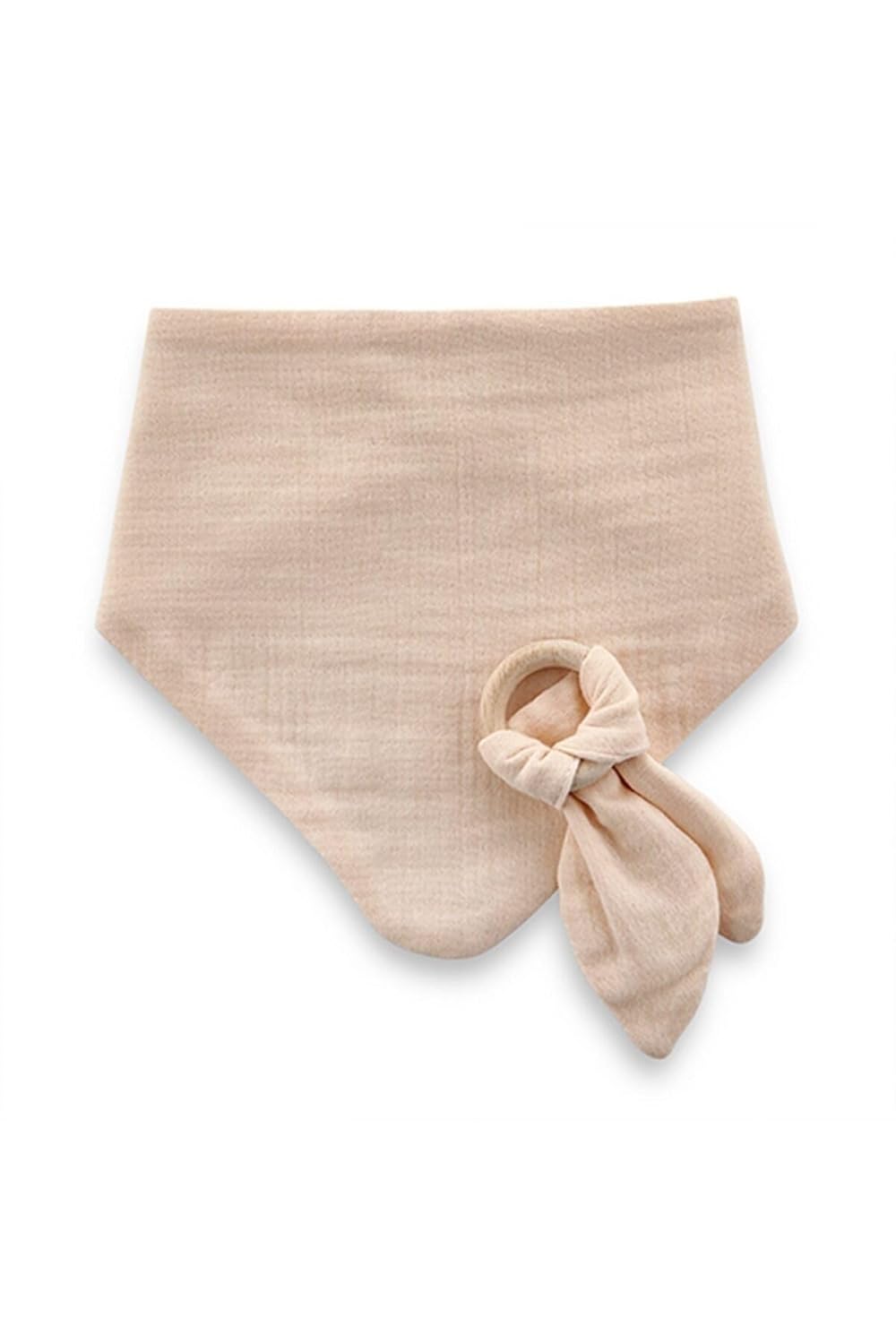 BABYJEM AHŞAP DİŞ KAŞIYICILI BÜRÜMCÜK MÜSLİN ÖNLÜK SOMON