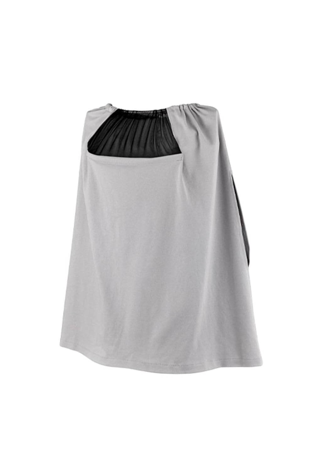 Babyjem Tül Pencereli Emzirme Örtüsü (Gri)