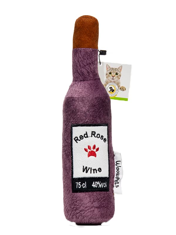 WaowPets Animal Products Bottle Toy, Köpek Oyuncağı, Kedi Oyuncağı, Peluş Oyuncak (Lila)