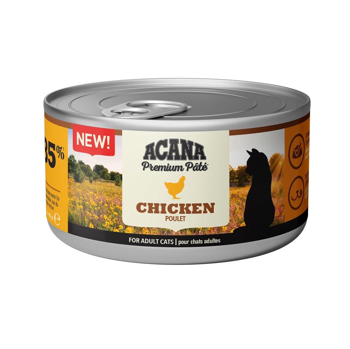 Acana Premium Pate (Ezme) Konserve Yaş Kedi Maması, Tavuklu, 85 gr
