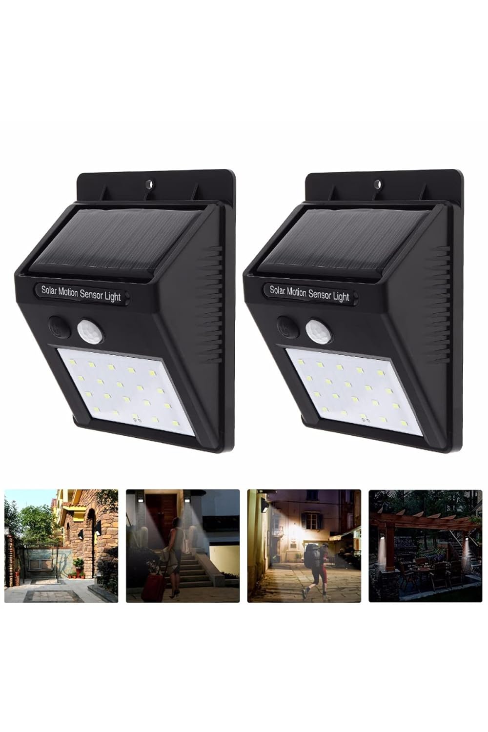 Güneş Enerjili (Solar) 20 Ledli Dış Mekan Aydınlatma Su Geçirmez