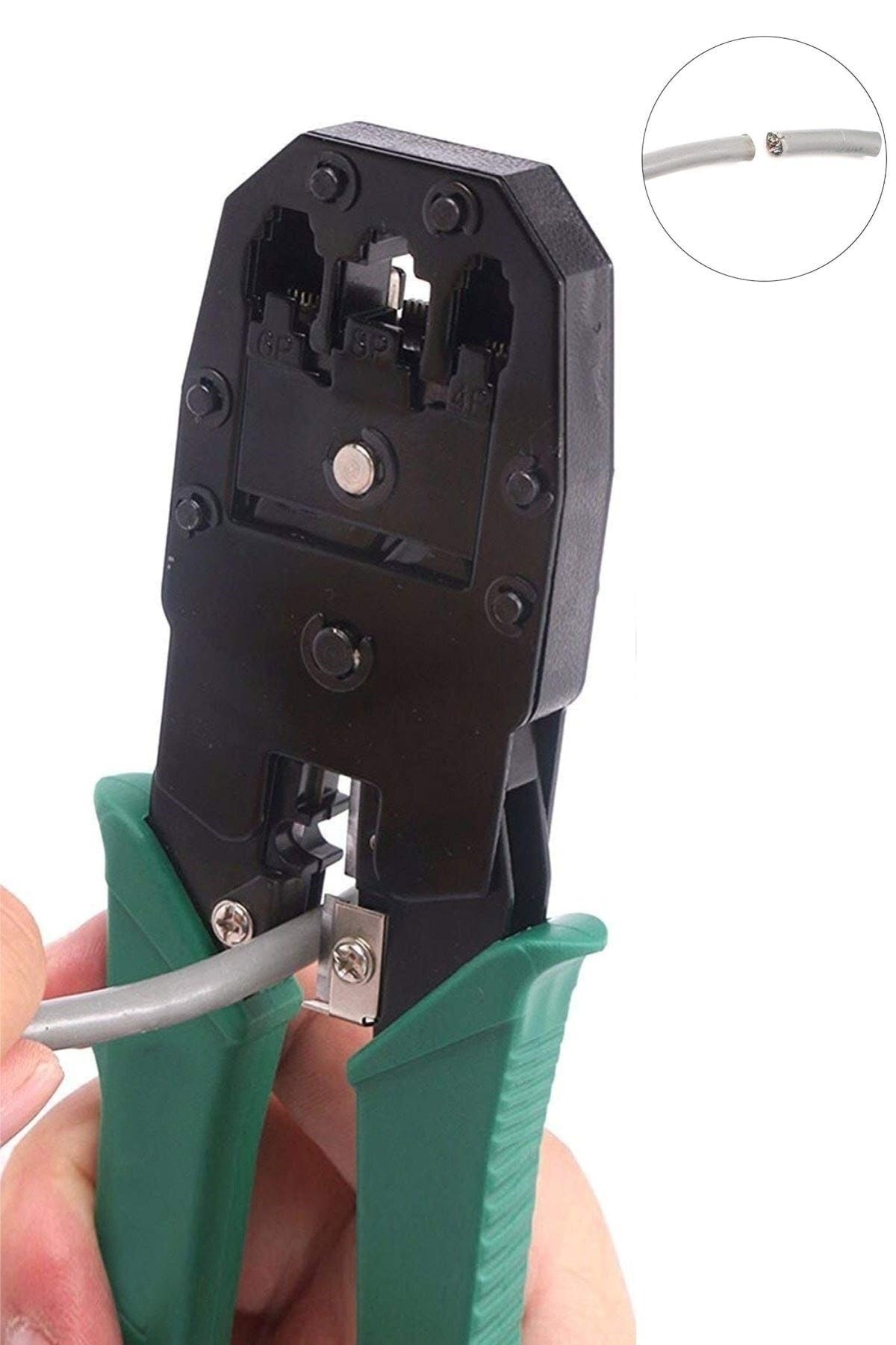 BUFFER® 3'ü 1 Arada Modüler Kablo Sıkma,Soyma ve Kesme Pensesi