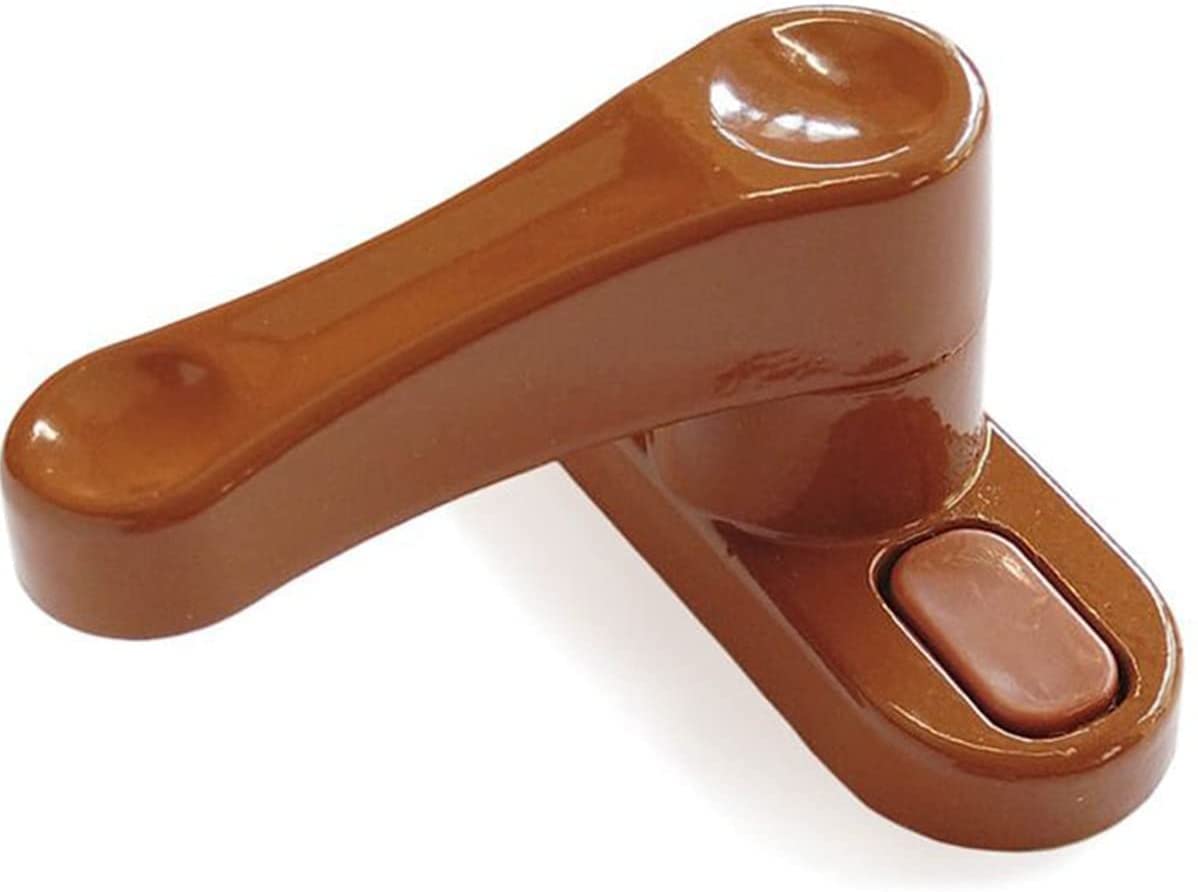 4 Adet Deaks Pvc Kapı Pencere Emniyet Kilidi, Pimapen Çocuk, Hırsız Mandalı, (Kahverengi) 1410