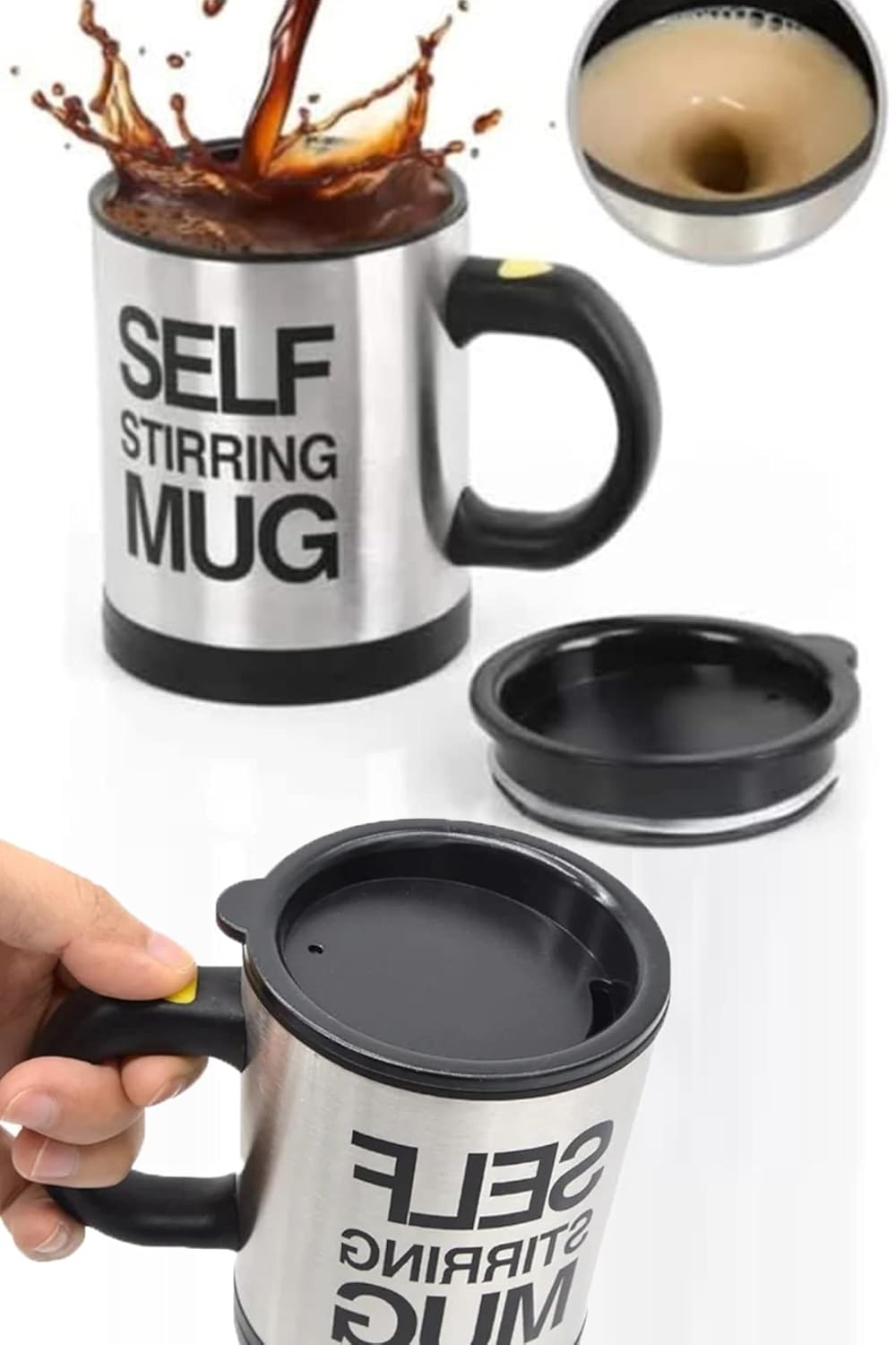 Mobee Karıştırıcı Özellikli Mikser Kupa Bardak Self Stirring Mug