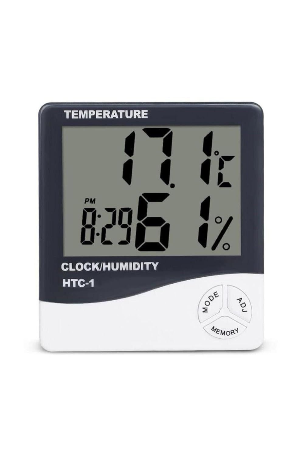 Chermik Dijital Bebek Derecesi Sıcaklık - Nem Ölçer Termometre -saat