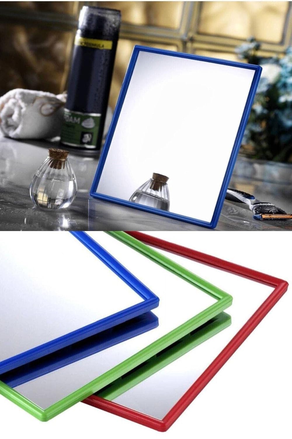 Lüks Lavabo Aynası Traş Aynası (1 Adet) Asorti 1410