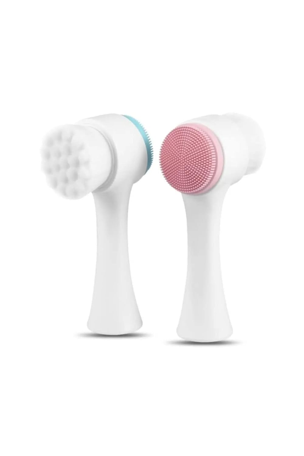 Çift Taraflı Yüz Temizleme Fırçası Silikon Yüz Temizleyici Masaj Yüz Yıkama