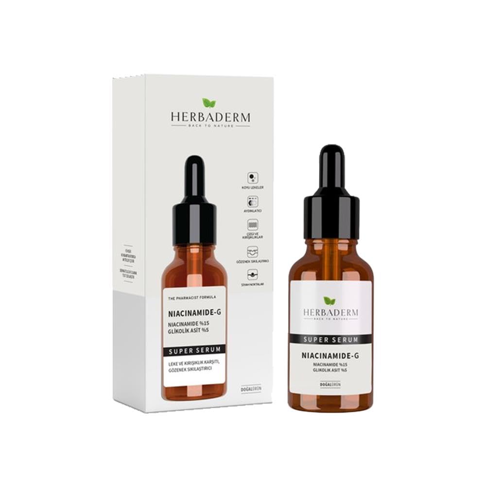 Herbaderm Süperserum Niacinamide%15 Glikolik Asit%5 (30 ml)