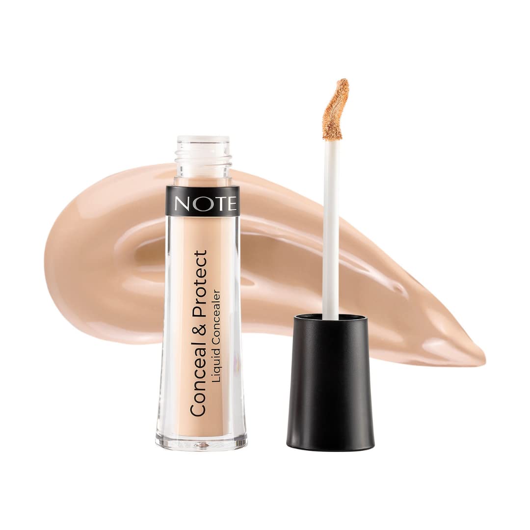 Note Cosmetics Note Conceal & Protect Likit Concealer - 05, Soft Ivory