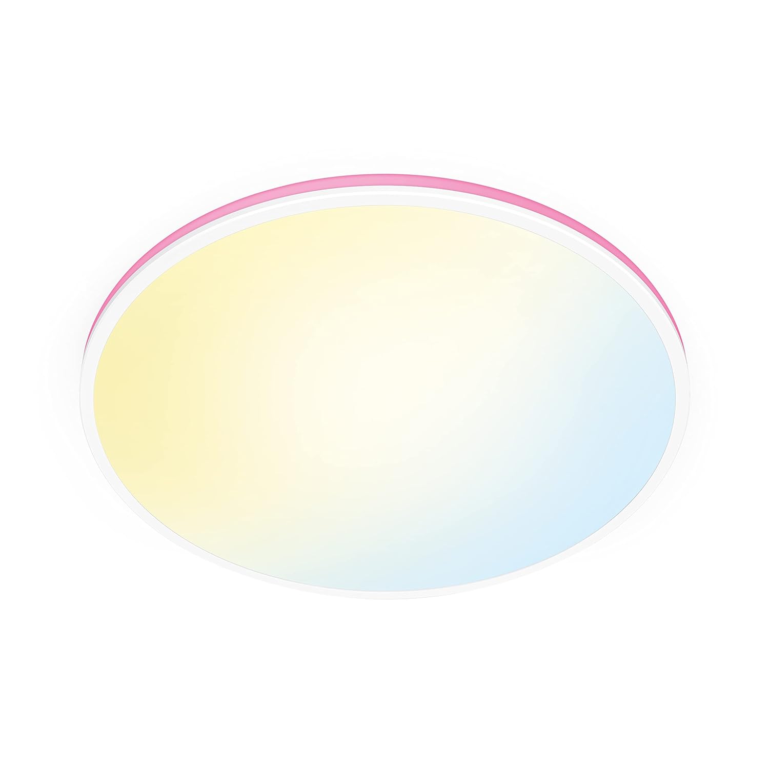 WiZ Ayarlanabilir beyaz ve renkli Rune tavan lambası (2100 lm), LED lamba, 16 milyon renk veya sıcak ila soğuk beyaz kısılabilir ışık, Wi-Fi üzerinden ses/uygulama ile akıllı ışık kontrolü, beyaz