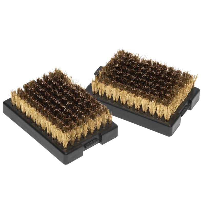 Aygaz Barbekü Fırçası Yedek Başlık, Kolay Kullanım, Klik Sistemi, Barbekü Temizleyici, Pirinç Kıllı Barbekü Fırça Uçları, 2'li Set