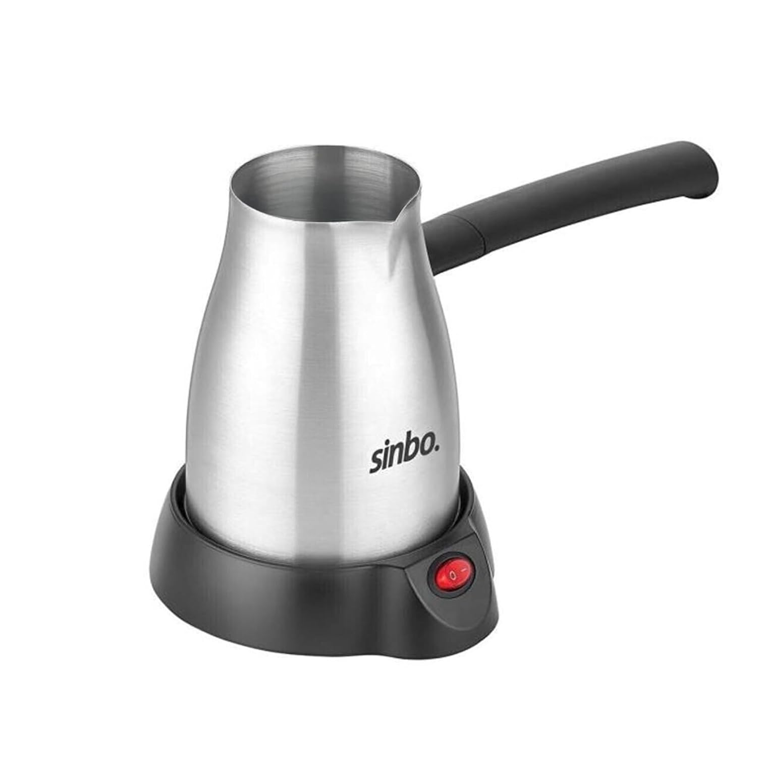 Sinbo SCM-2967 Elektrikli Cezve – Inox Paslanmaz Çelik Gövde, Emniyet Sistemli, 360° Döner Taban