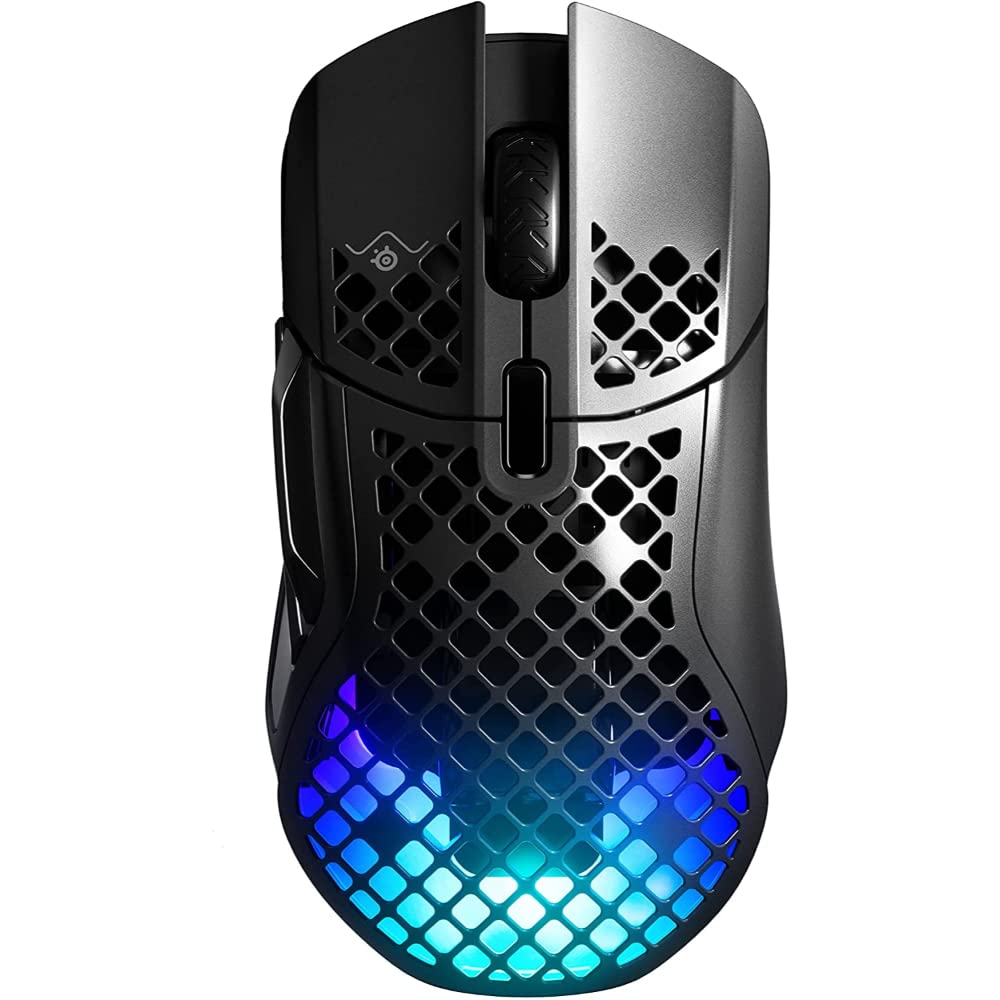 SteelSeries Aerox 5 Wireless Gaming Mouse - 74 Gram, 9 Tuşlu - Bluetooth/2,4 GHz – IP54 Suya ve Toza Dayanıklı - PC/MAC - Siyah