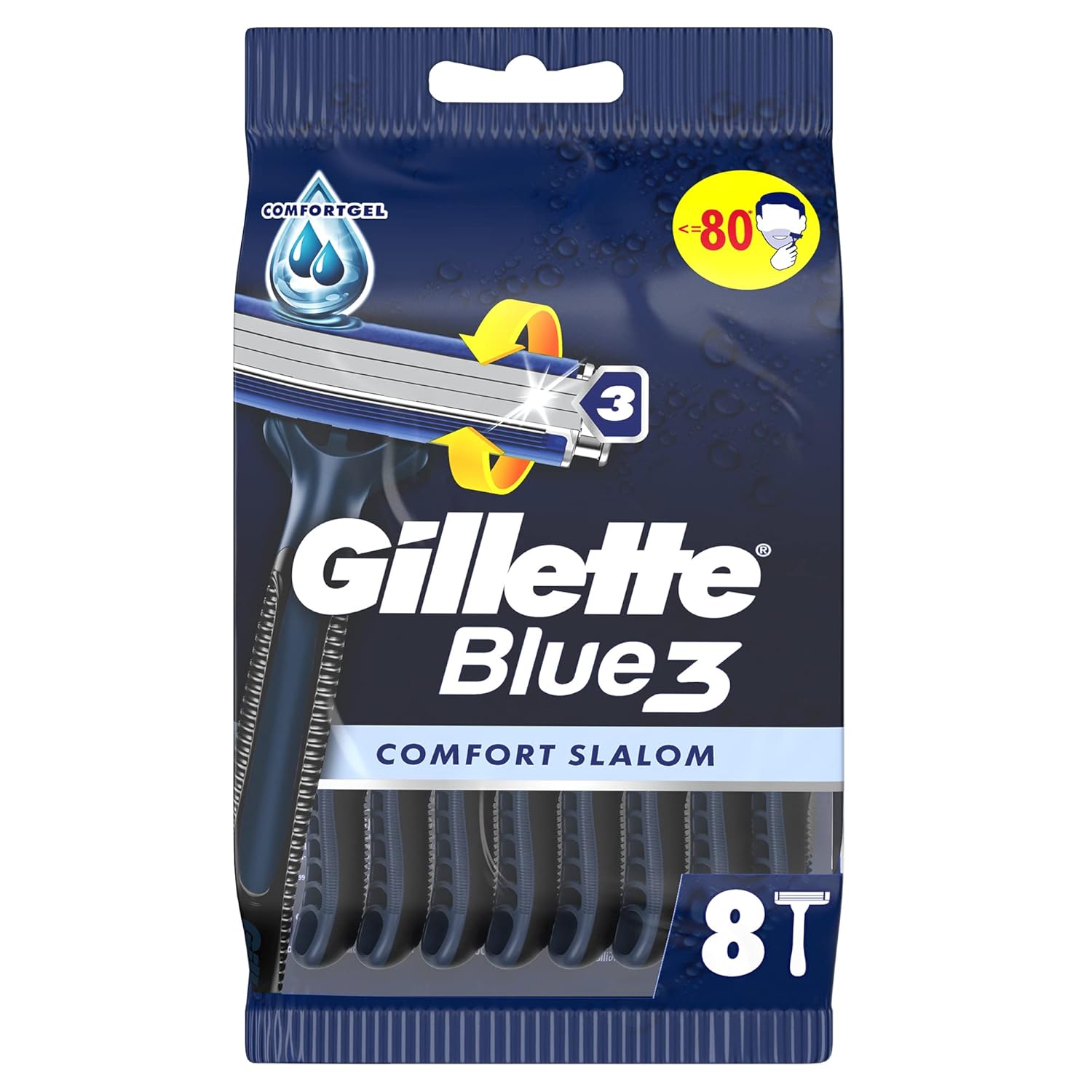Gillette Blue3 Slalom Kullan At Erkek Tıraş Bıçağı 8 Adet