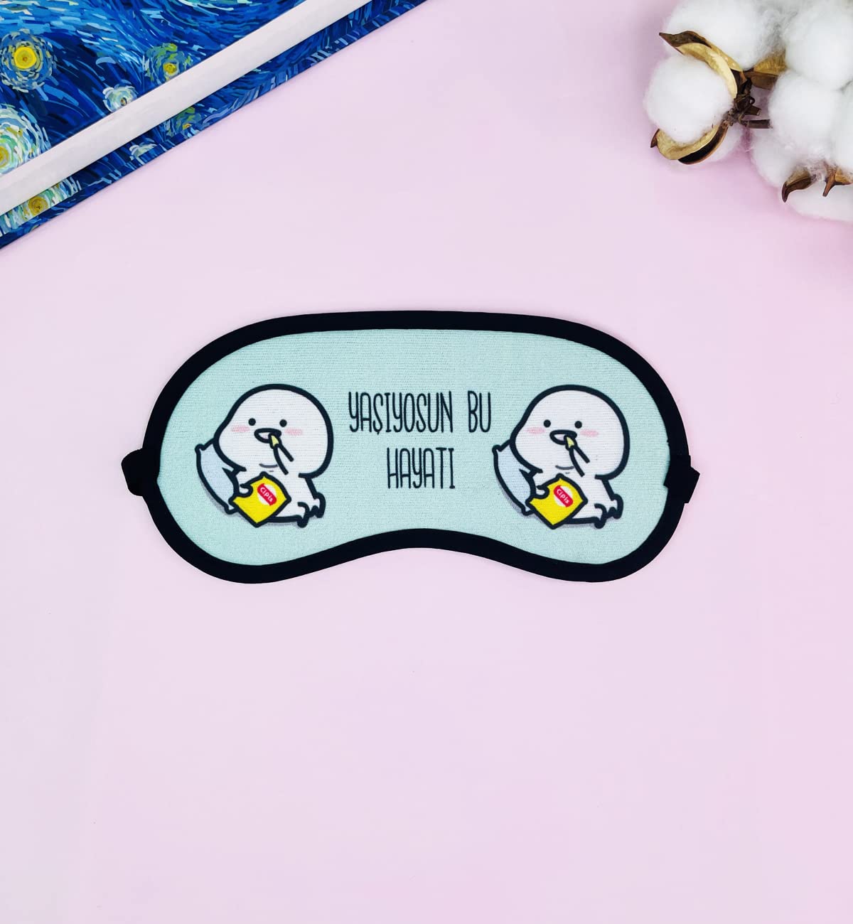 giftmoda Yaşıyosun Bu Hayatı Tasarımlı Uyku Bandı