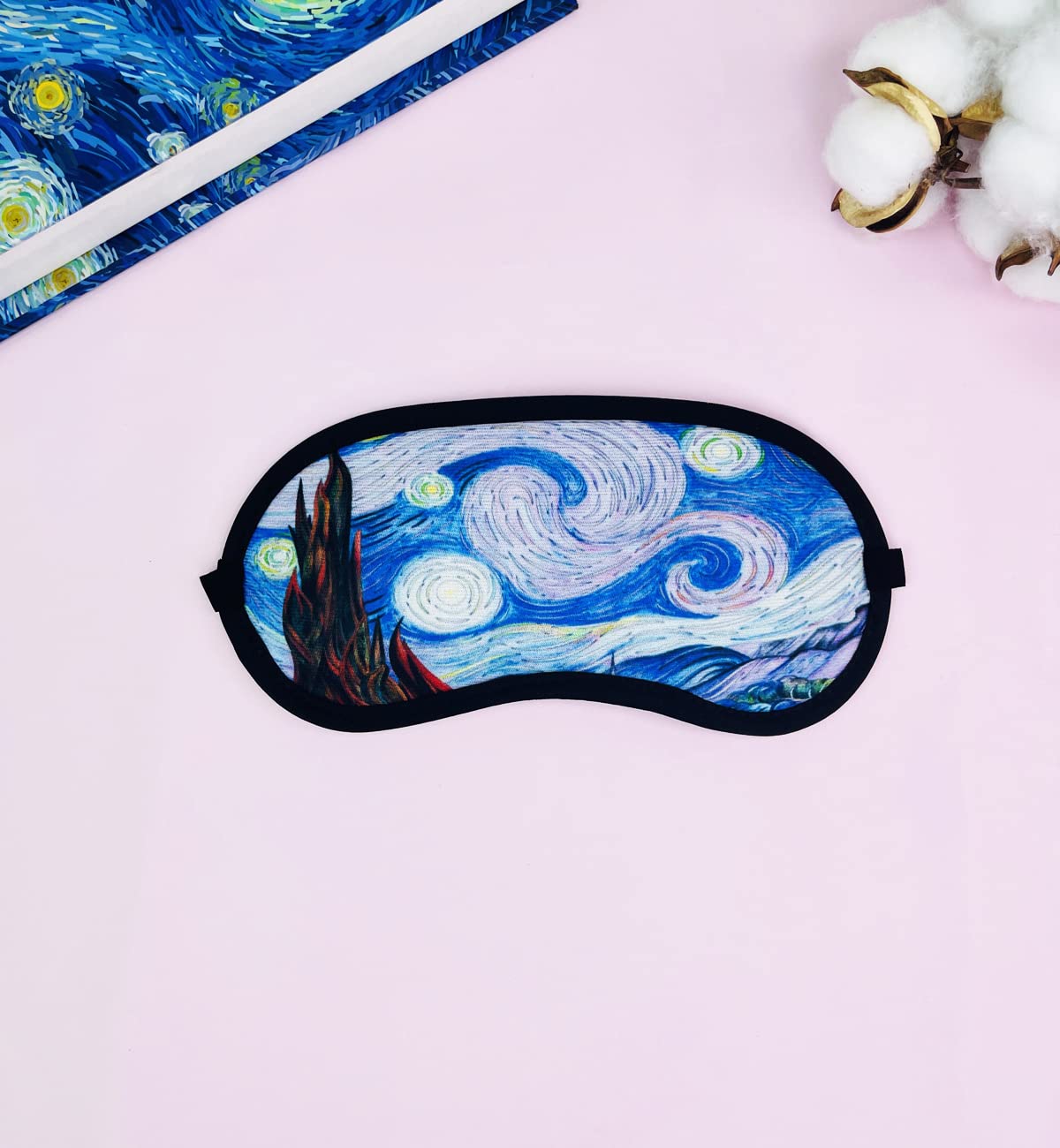 giftmoda Van Gogh Yıldızlı Gece Tasarımlı Uyku Bandı